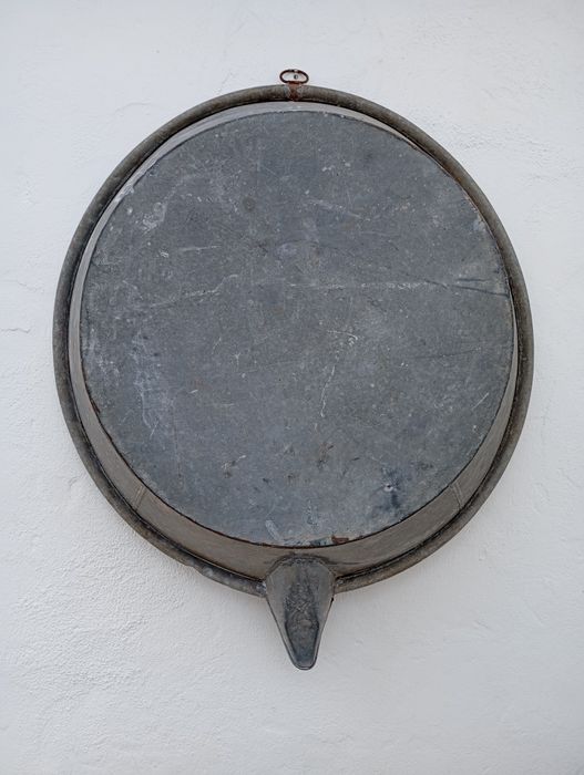 Bacia/alguidar chapa galvanizada com 89 cm diâmetro