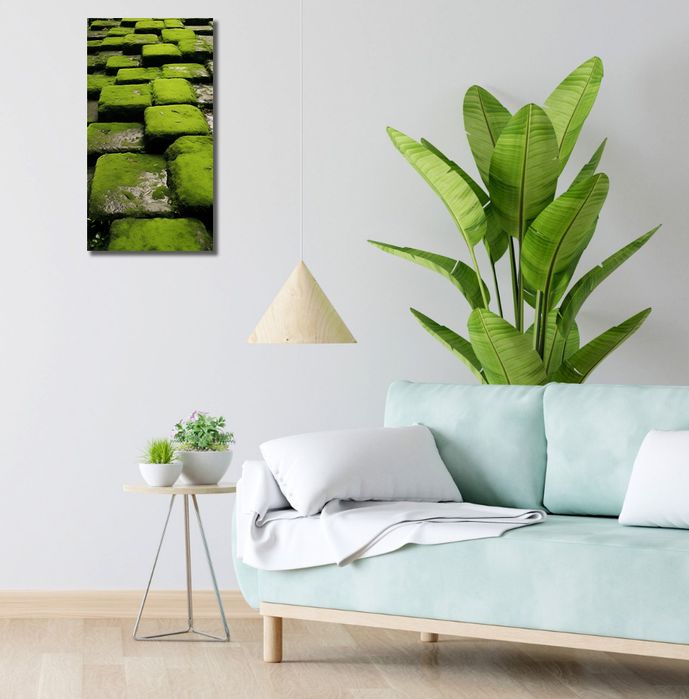 Obraz 30x60cm Zielona Mozaika