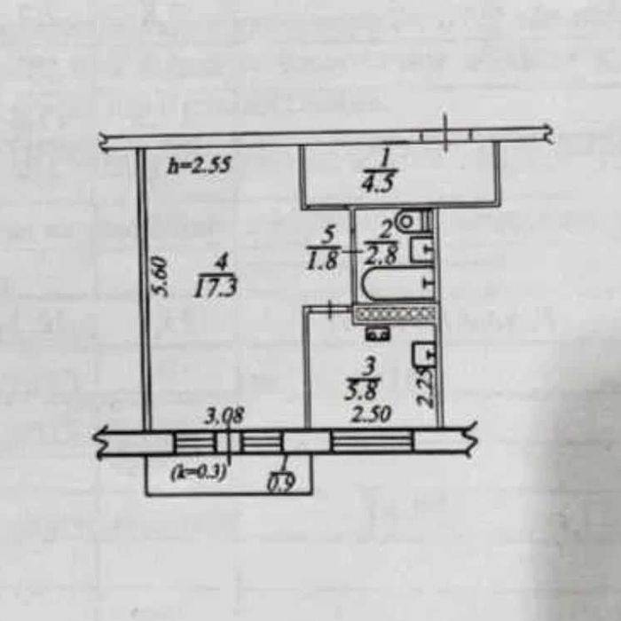 1 кім СЕРЕДНІЙ поверх район КАЛНИШЕВСЬКОГО (КОСІОРА) (718279)