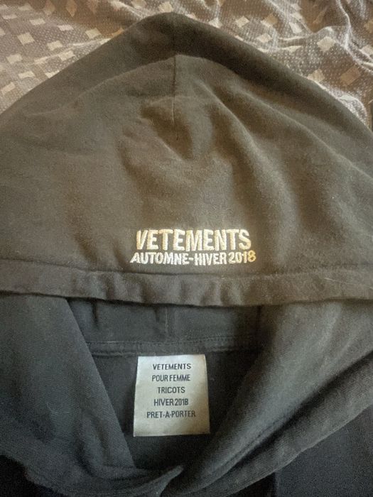 vetements metal longsleeve 2018 Demna