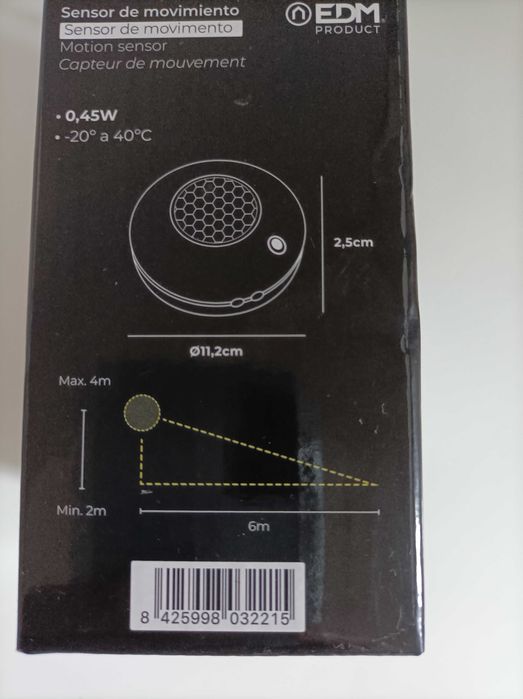 EDM Motion Sensor/Detector | 6 m Detection Range64551488537475123