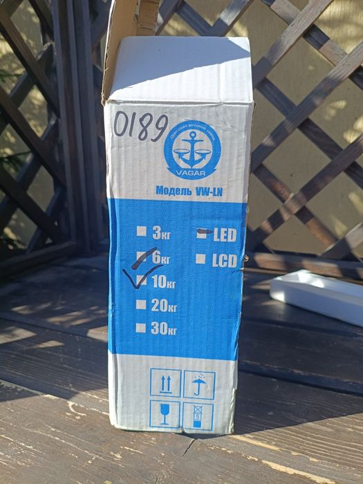 Ваги фасувальні електронні Vagar VW-LN LED (до 10 кг) з акумулятором