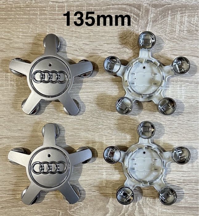 Conjunto Centros Audi 135mm