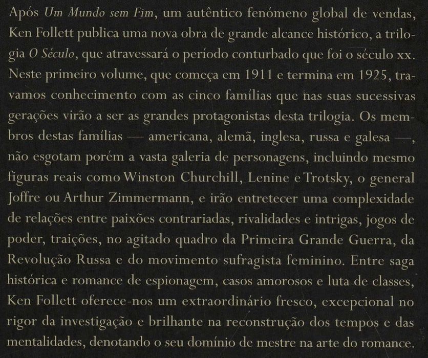 A Queda dos Gigantes Trilogia O Século 1 de Ken Follett [Portes Incs]