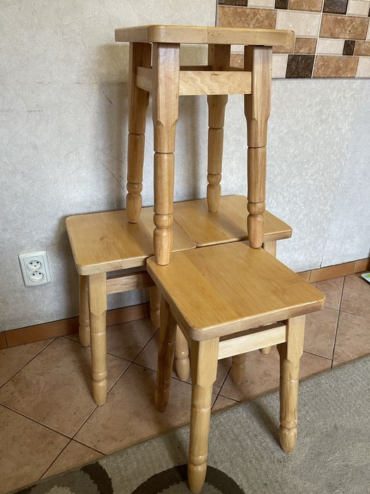 Табуретки деревяʼні, табуретки з натурального дерева