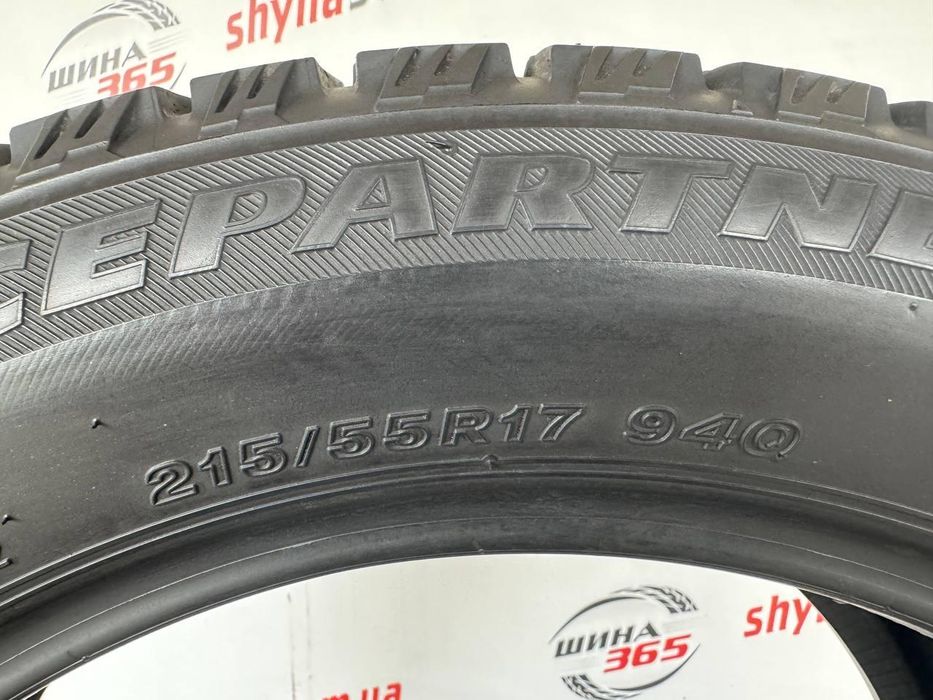 Зимові шини б/у 215/55 R17 Bridgestone Icepartner — арктичні, протектор 7 мм, від 1 шт
