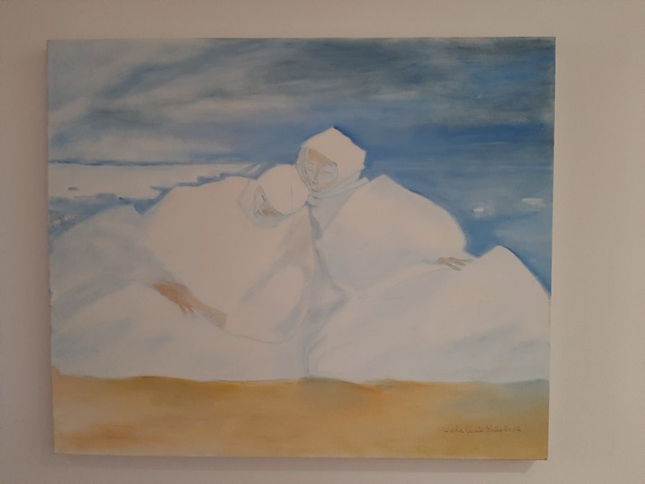 Tela em óleo, dimensões 60x50cm