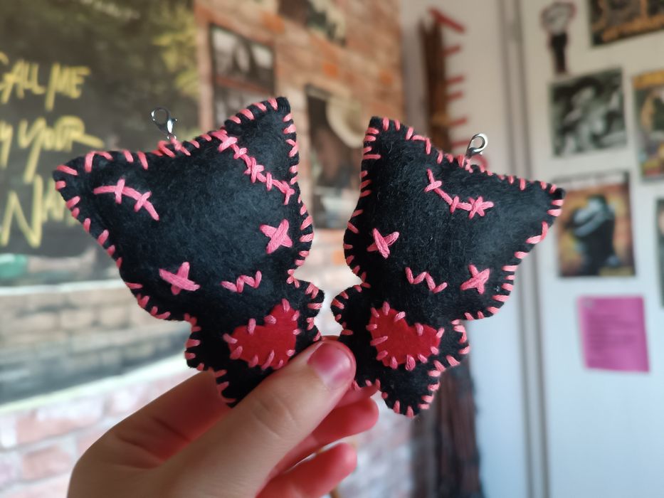matching breloczki koty