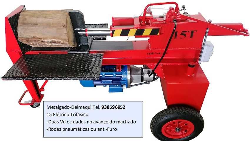 Rachador de lenha 15T eletrico trifásico Metalgado Sobrado