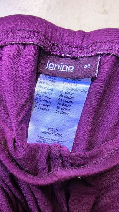 Śliwkowe letnie legginsy Janina rozm. 44