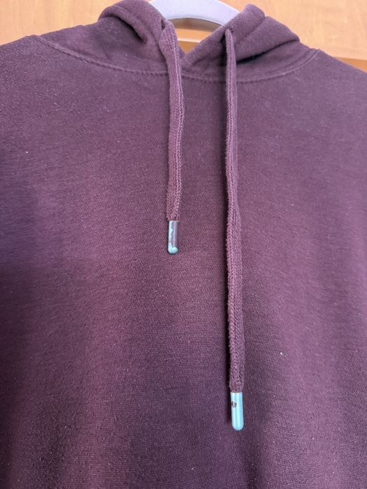Bluza bordowa fioletowa oversize długa