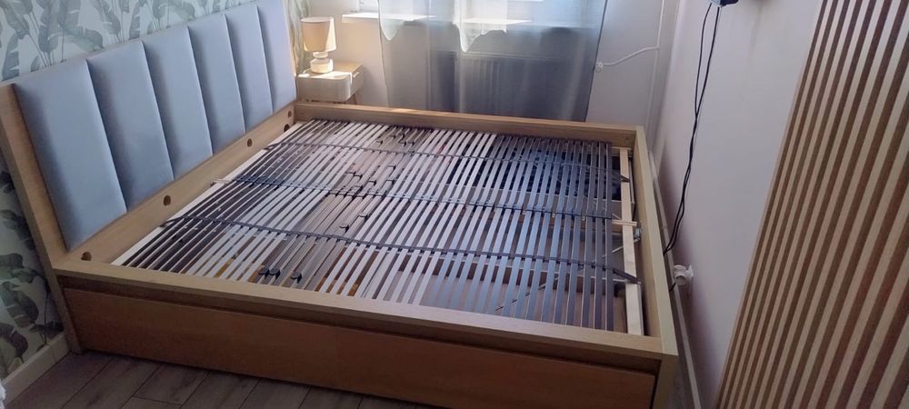 Łóżko IKEA Malm okleina dębowa