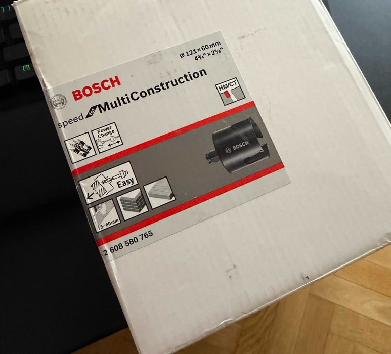 Bosch Piła Otwornica Speed Multi Construction 121mm / ideał