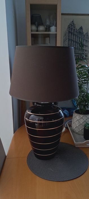 Lampy stołowe 2 szt., wys. 64cm, brązowe