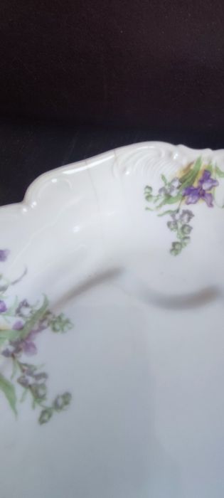 Unikat Ćmielów Drucki Lubecki fiołki