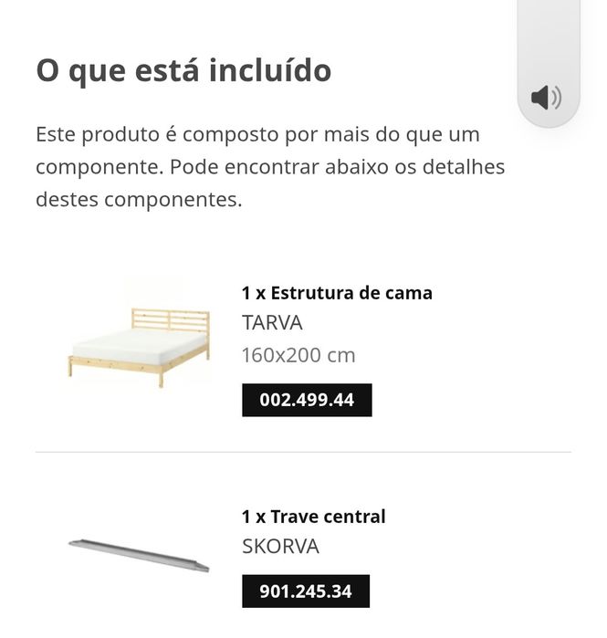 Cama Casal Tarva 140 x 200