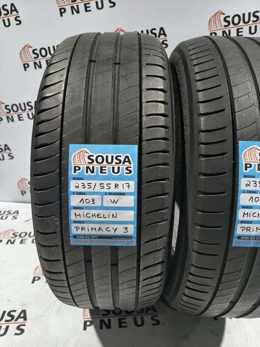 2 pneus semi novos 235-55R17 Michelin - Oferta dos portes