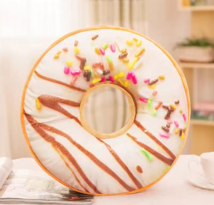 Мягкая игрушка пончик большой