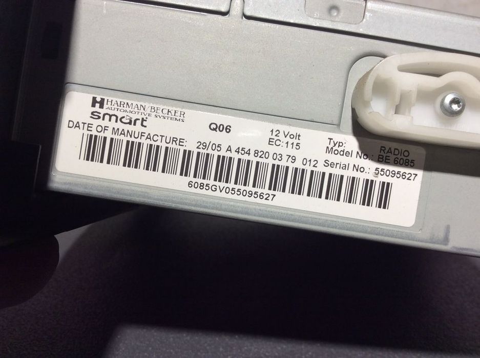 Radio Smart ForFour  A4548200379 ano 2004 a 2006