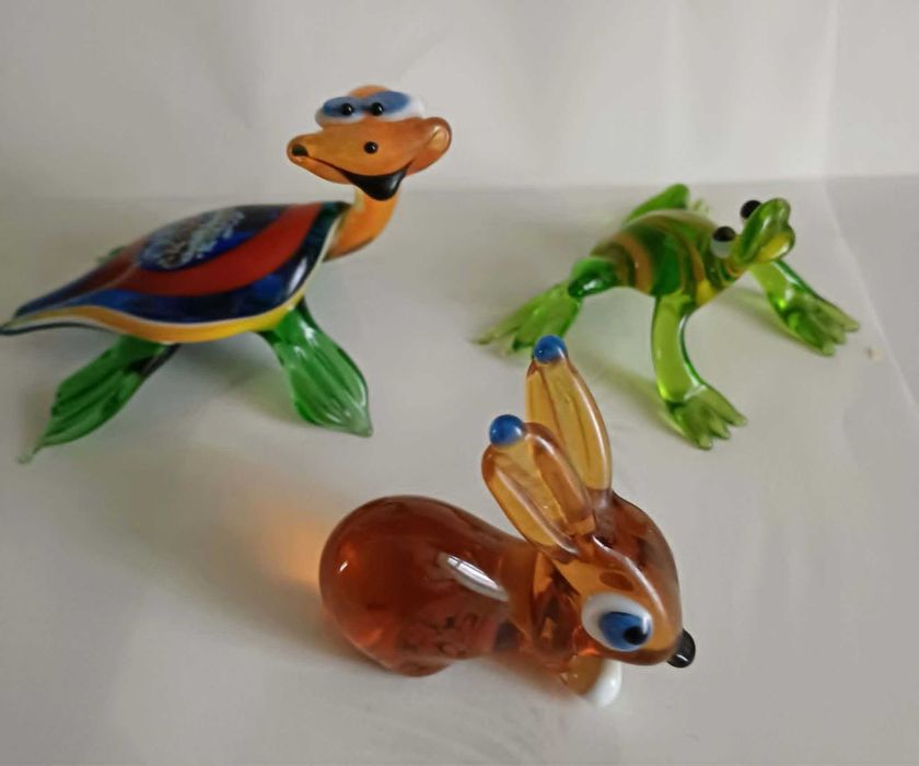 Figurki szklane typu Murano