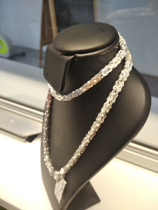 Srebrny łańcuszek splot królewski srebro 925 długość 60cm