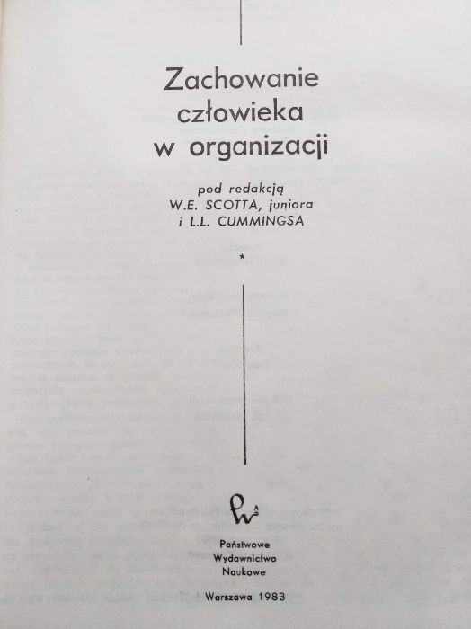 Zachowanie człowieka w organizacji