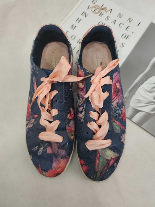 Кеды кроссовки цветочный принт Puma