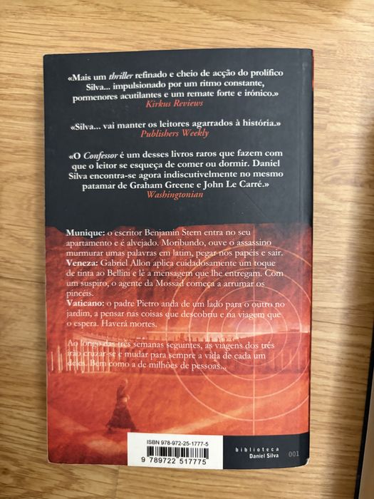 Conjunto de 6 livros de Daniel Silva: A Outra Mulher, O Confessor, O Assassino Inglês, A Rapariga Nova, Príncipe de Fogo