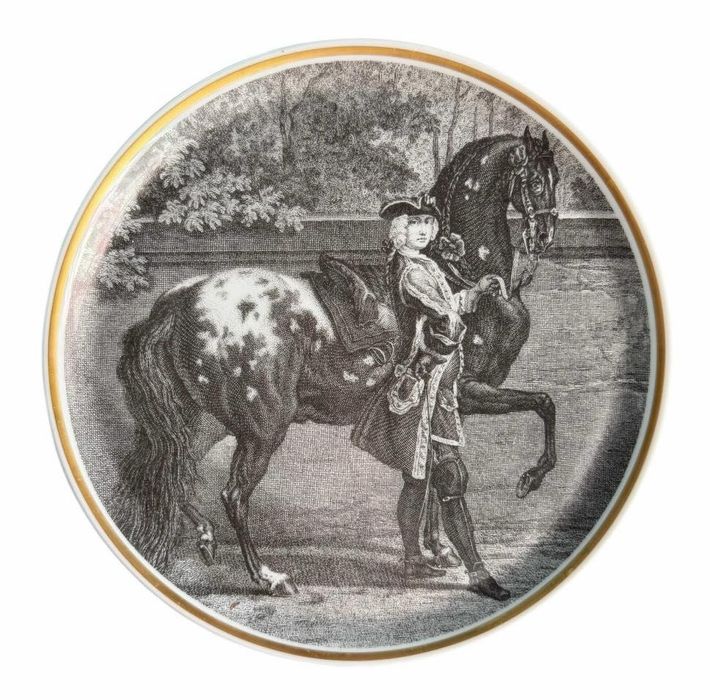 6 Pratos Vista Alegre - "Cenas Equestres"