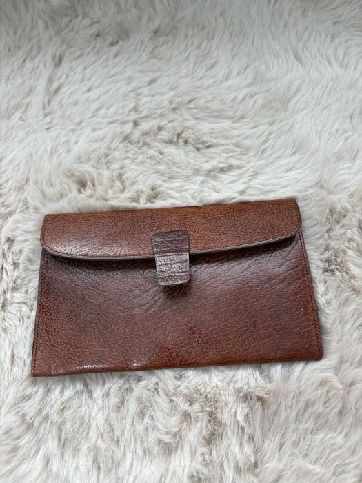 skórzane etui na dokumenty vintage