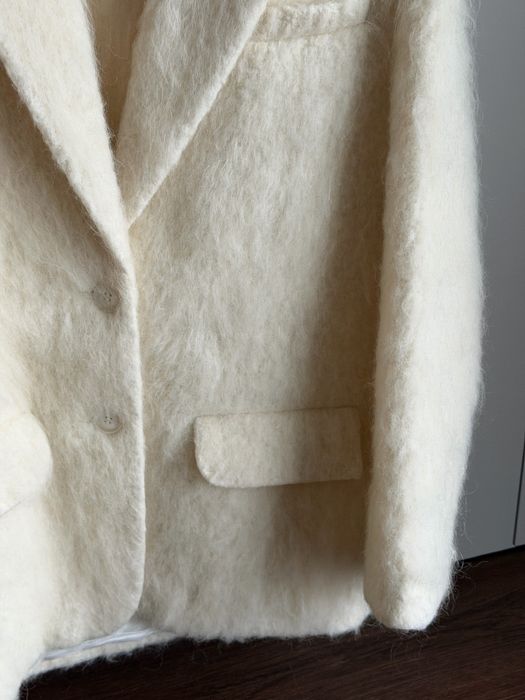 Пальто-жакет оверсайз з альпаки Bazhane