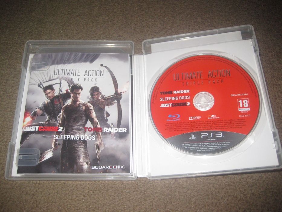 Jogo "Ultimate Action: Triple Pack/PS3/Completo!