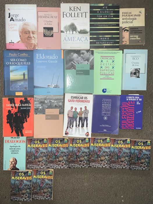 Vendo vários livros de lazer e literatura