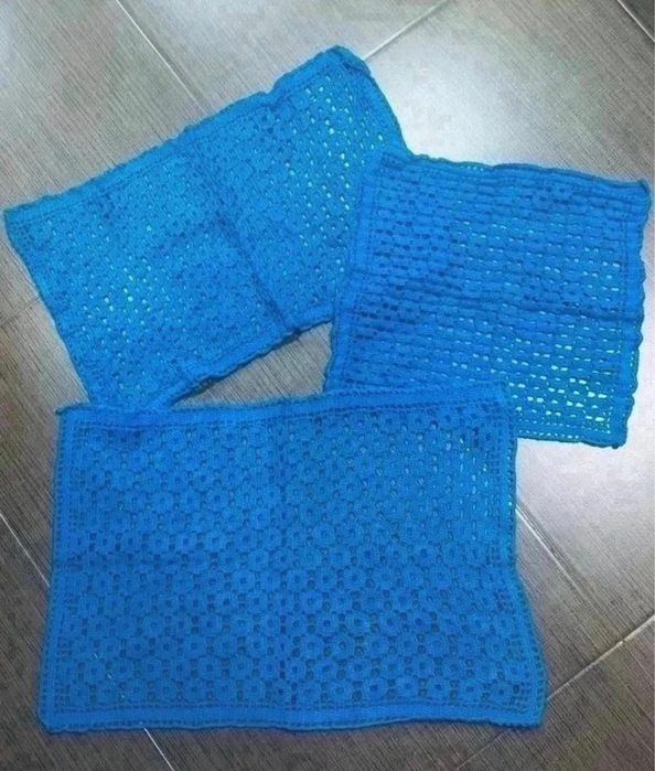Conjunto de Caminhos de Mesa e Naperons em Renda 100% feitos a mão oportunidade negociavel decoração casa