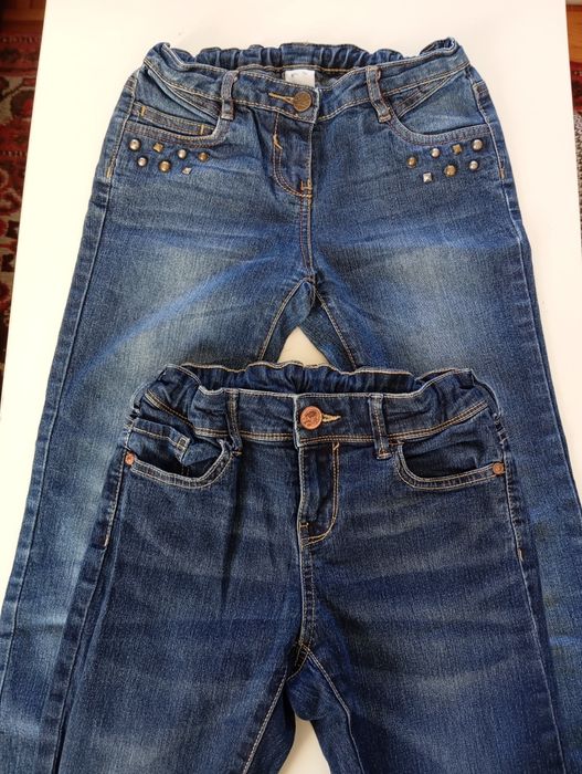 2 Dark Denim Pants, Size 152