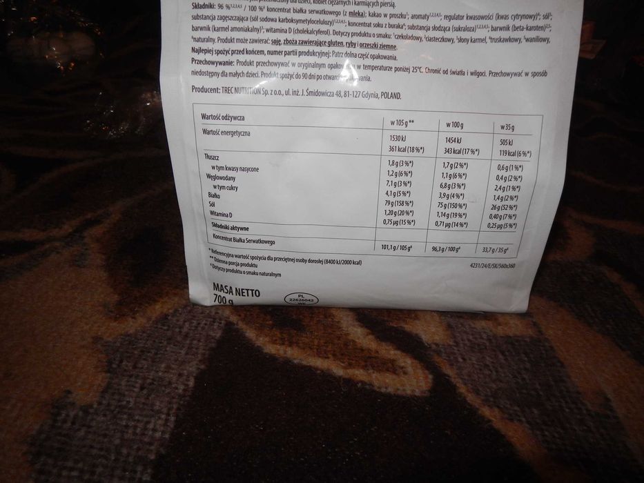 Wyprzedaż->Formotiva Białko WPC Whey Protein 700g truskawka-ostatnia