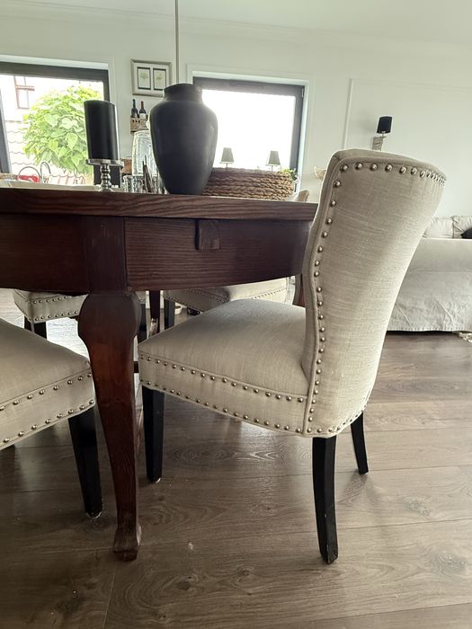 Stól okrągły rozkładany 130 cm