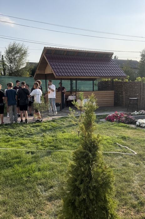 Баня на дровах , номера посуточно, почасово , беседка  Обуховка