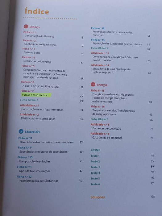 "Novo Universo FQ - Caderno de Atividades" por Sandra Costa, Carlos Fi
