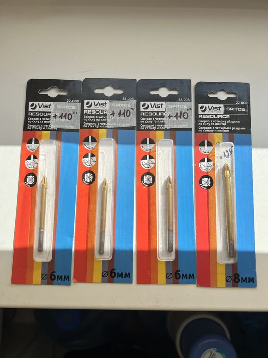 Свердло з чотирма різцями