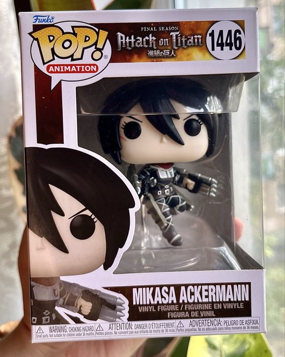 Фігурка Funko POP! Attack on Titan Final Season Mikasa Ackermann Мікаса 1446