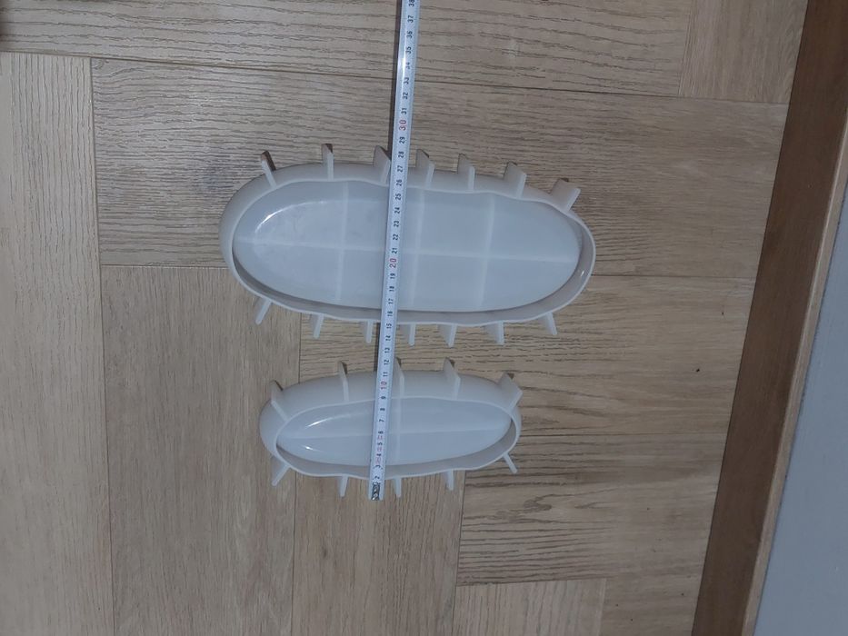 Formy silikonowe do odlewów – owalne tace 30 i 22 cm – zestaw 2 szt.
