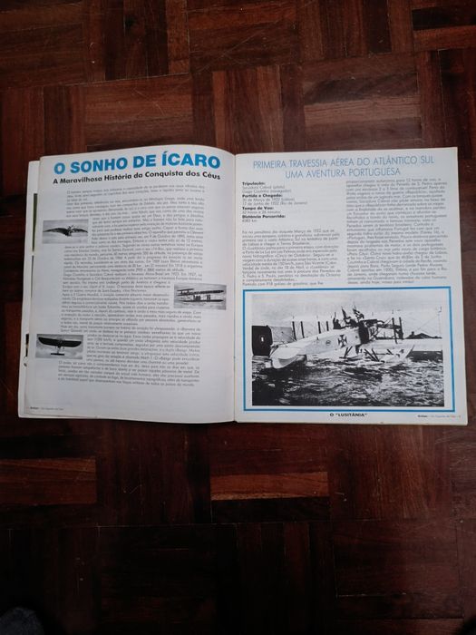 Caderneta de cromos incompleta Aviões os gigantes do céu