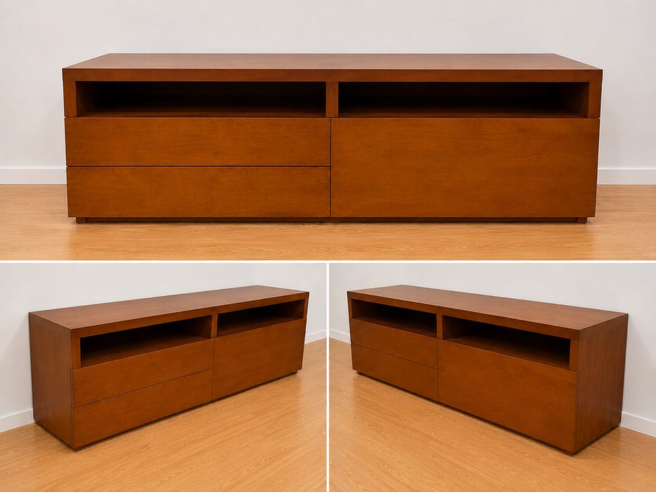 Conjunto de Sala em Cerejeira Maciça – Feito por Medida em Paços de Ferreira