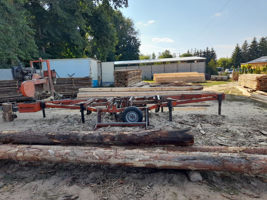 Tartak Mobilny Objazdowy Spalinowy Wood-Mizer-Belki- Krokwie-Deski- Dojazd do Klienta