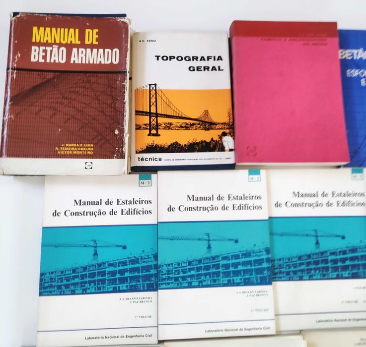 Lote 13 Livros Engenharia Civil / Construção Civil / Betão Armado LNEC ISEL IST