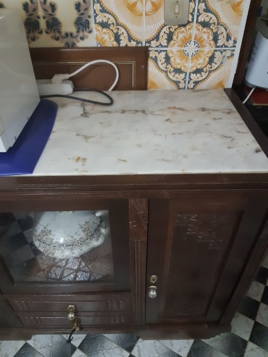 Móvel de sala tampo em mármore - Antiguidade [URGENTE]