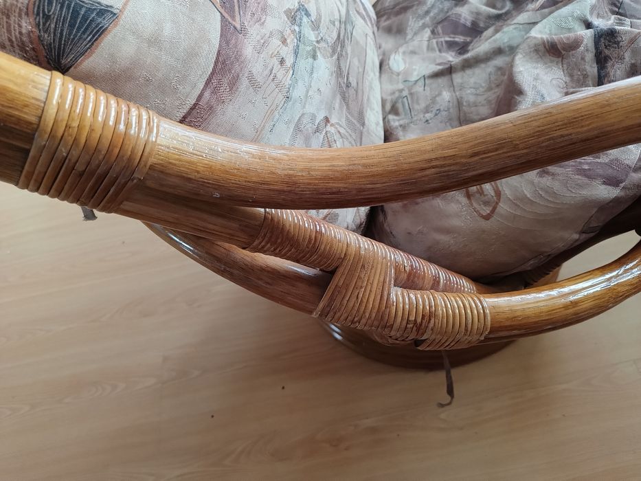 Fotel rattanowy  obrotowy
