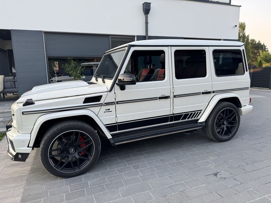 Auto do Slubu - Mercedes G Klasa 6,3AMG BIAŁA PERŁA