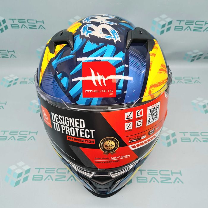 Мотошолом MT Braker SV Fury C17 Gloss